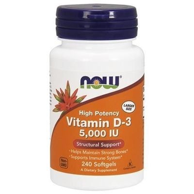 NowFoods Vitamin D-3 5000UI 240 caps